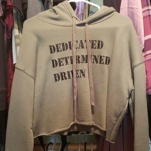 Gym Glam Cropped Hoodie